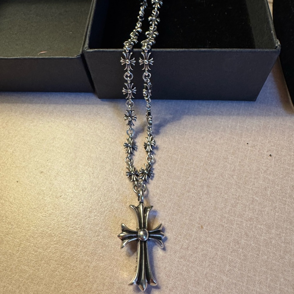 Silver Cross Pendant Necklace